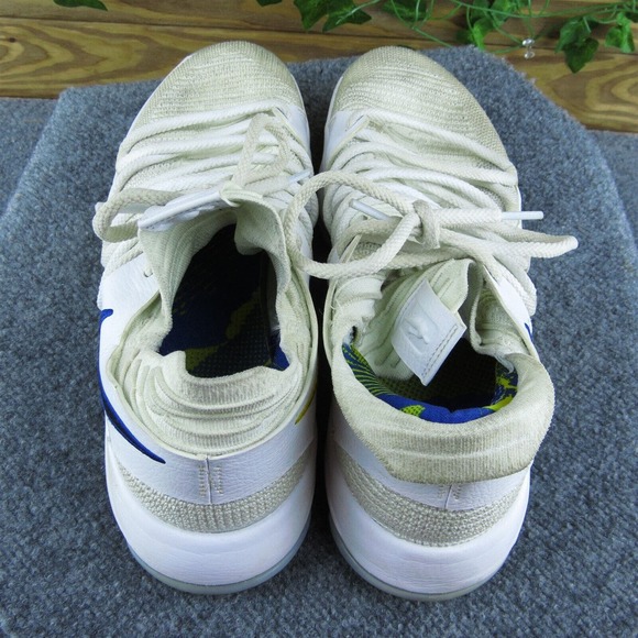 Nike Kevin Durant 10 Men Sneaker Shoes White‎ Fabric Lace Up Size 12 Medium - Picture 6 of 9